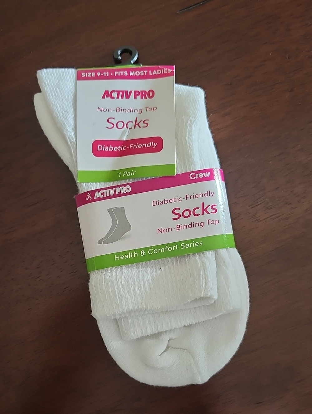 Activ Pro Women's Diabetic-Friendly Non-Binding Crew Socks - 1 Pair